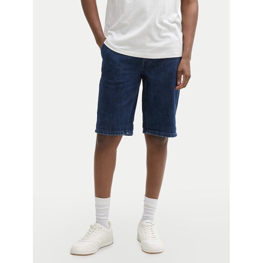 Tom Tailor Denim Szorty jeansowe 1044986 Granatowy Straight Fit ze sklepu MODIVO w kategorii Spodenki męskie - zdjęcie 182672350