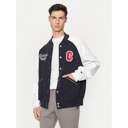 Champion Bluza 220443 Granatowy Loose Fit ze sklepu MODIVO w kategorii Bluzy męskie - zdjęcie 182672361