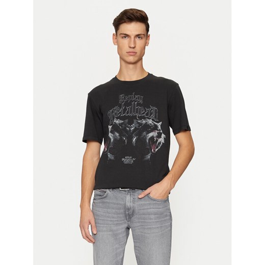 REPLAY T-Shirt M6957 .000.23608P Czarny Regular Fit ze sklepu MODIVO w kategorii T-shirty męskie - zdjęcie 182672401