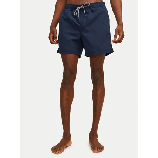 Jack&Jones Szorty kąpielowe Jpstfiji 12225961 Granatowy Regular Fit ze sklepu MODIVO w kategorii Kąpielówki - zdjęcie 182672442
