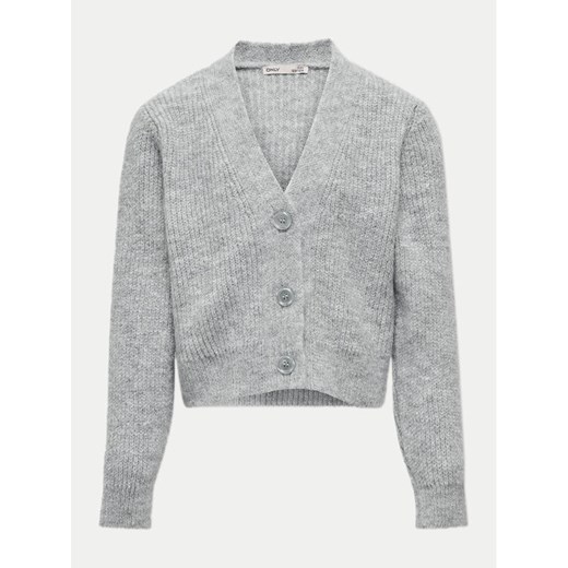 Kids ONLY Kardigan 15326292 Szary Regular Fit ze sklepu MODIVO w kategorii Swetry chłopięce - zdjęcie 182672502