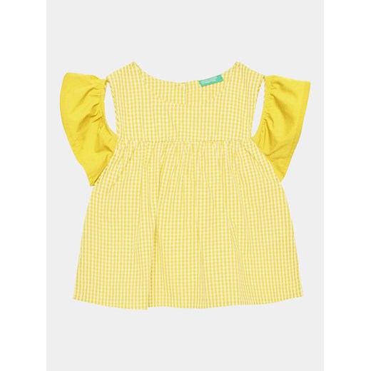 United Colors Of Benetton Koszula 57KTGQ011 Żółty Regular Fit ze sklepu MODIVO w kategorii Bluzki dziewczęce - zdjęcie 182672583