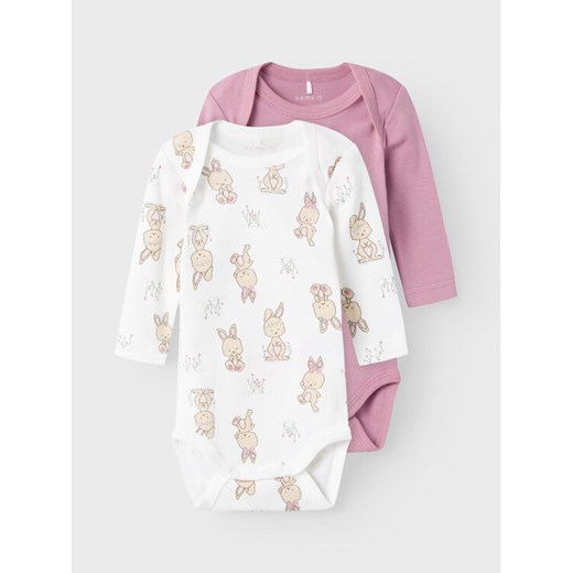 NAME IT Komplet 2 par body 13222127 Kolorowy Regular Fit ze sklepu MODIVO w kategorii Body niemowlęce - zdjęcie 182672593