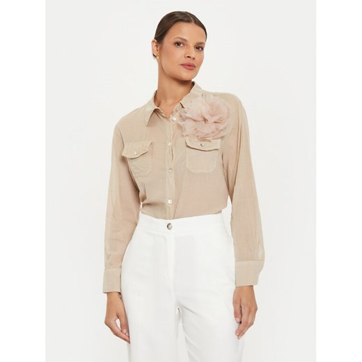 ViCOLO Koszula TB2710 Beżowy Regular Fit ze sklepu MODIVO w kategorii Koszule damskie - zdjęcie 182672642