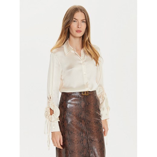 TWINSET Koszula 242TP2477 Beżowy Regular Fit ze sklepu MODIVO w kategorii Koszule damskie - zdjęcie 182672681