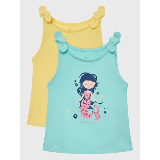 Zippy Komplet 2 t-shirtów ZBGAP0303 23015 Kolorowy Regular Fit ze sklepu MODIVO w kategorii Koszulki niemowlęce - zdjęcie 182672751