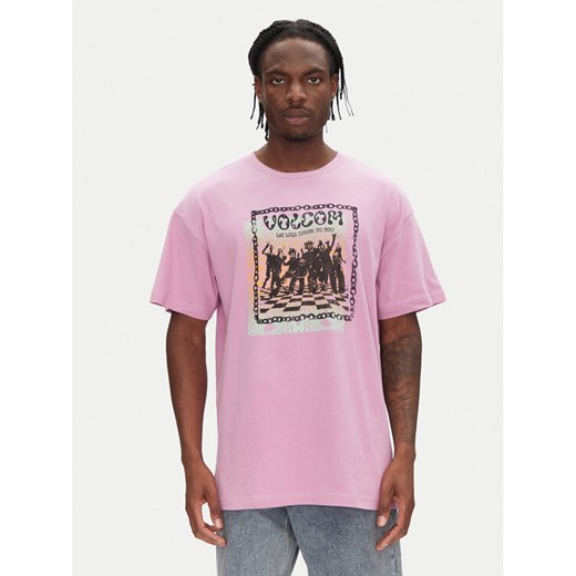 Volcom T-Shirt Filip Rygalski A4312506 Różowy Loose Fit ze sklepu MODIVO w kategorii T-shirty męskie - zdjęcie 182672764
