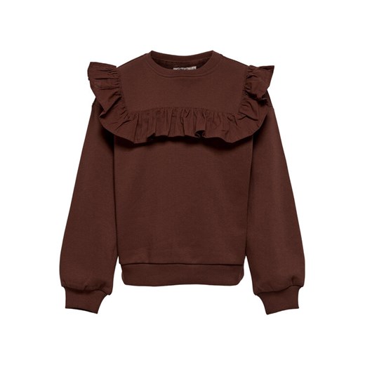 Kids ONLY Bluza Felia 15275359 Brązowy Regular Fit ze sklepu MODIVO w kategorii Bluzy dziewczęce - zdjęcie 182672770
