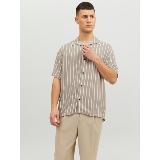 Jack&Jones Koszula Jeff 12220423 Beżowy Relaxed Fit ze sklepu MODIVO w kategorii Koszule męskie - zdjęcie 182672811