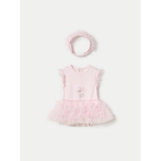 Mayoral Sukienka elegancka 1756 Różowy Regular Fit ze sklepu MODIVO w kategorii Sukienki niemowlęce - zdjęcie 182672880