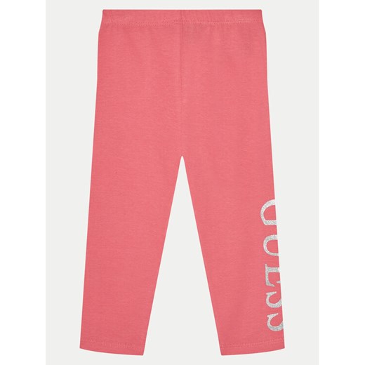 Guess Legginsy K3YB01 K82K0 Różowy Slim Fit ze sklepu MODIVO w kategorii Legginsy niemowlęce - zdjęcie 182672920