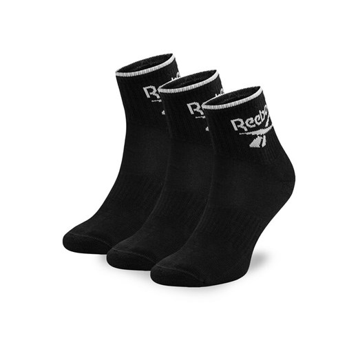 Reebok Zestaw 3 par wysokich skarpet unisex R0362-SS24 (3-pack) Czarny ze sklepu MODIVO w kategorii Skarpetki damskie - zdjęcie 182672953