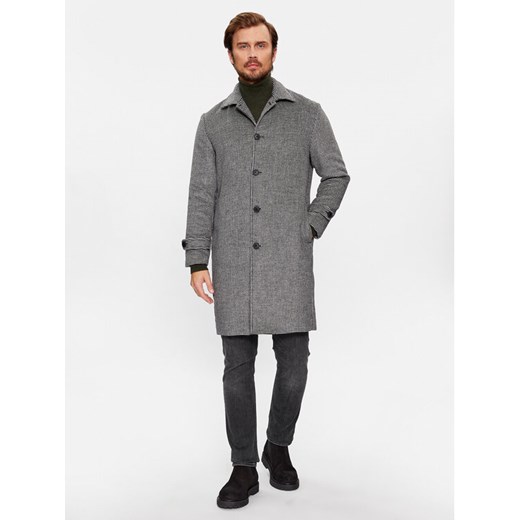 United Colors Of Benetton Płaszcz przejściowy 2VVSUN03C Szary Regular Fit ze sklepu MODIVO w kategorii Płaszcze męskie - zdjęcie 182672962