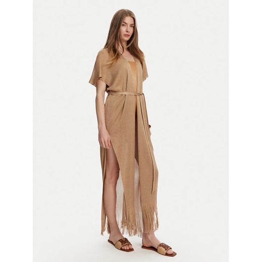 Max Mara Beachwear Kimono Zarelia 2516691029 Różowy Relaxed Fit ze sklepu MODIVO w kategorii Odzież plażowa - zdjęcie 182672982