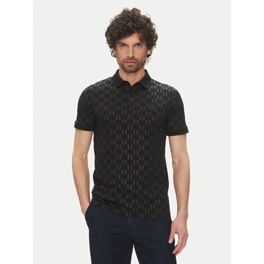 KARL LAGERFELD Polo 745070 552251 Czarny Regular Fit ze sklepu MODIVO w kategorii T-shirty męskie - zdjęcie 182673032