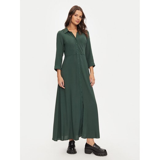 YAS Sukienka koszulowa Savanna 26022663 Zielony Loose Fit ze sklepu MODIVO w kategorii Sukienki - zdjęcie 182673080