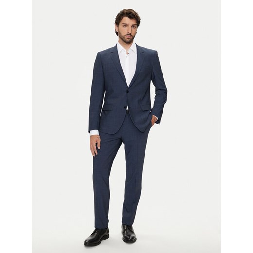 Hugo Garnitur Henry/Getlin232X 50495717 Granatowy Slim Fit ze sklepu MODIVO w kategorii Garnitury męskie - zdjęcie 182673093