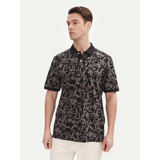 Jack&Jones Polo Jeff 12269236 Czarny Standard Fit ze sklepu MODIVO w kategorii T-shirty męskie - zdjęcie 182673133