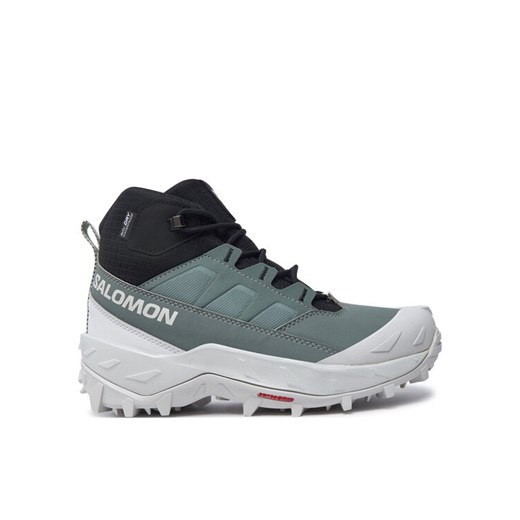 Salomon Trekkingi Crosstrak Waterproof L47570400 Zielony ze sklepu MODIVO w kategorii Buty trekkingowe damskie - zdjęcie 182673154