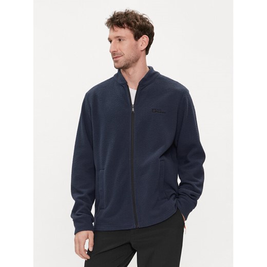 Jack Wolfskin Polar Light Curl 1711481 Granatowy Regular Fit ze sklepu MODIVO w kategorii Bluzy męskie - zdjęcie 182673172