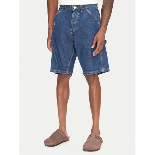 Jack&Jones Szorty jeansowe Alex 12273238 Granatowy Baggy Fit ze sklepu MODIVO w kategorii Spodenki męskie - zdjęcie 182673224