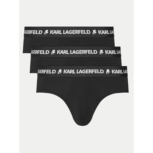 KARL LAGERFELD Komplet 3 par slipów A1M47152 Czarny ze sklepu MODIVO w kategorii Majtki męskie - zdjęcie 182673291