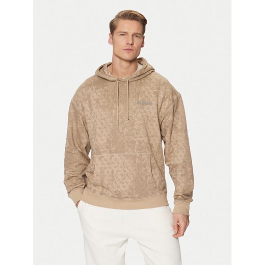 Guess Bluza Z5RQ16 K9YI1 Beżowy Regular Fit ze sklepu MODIVO w kategorii Bluzy męskie - zdjęcie 182673304