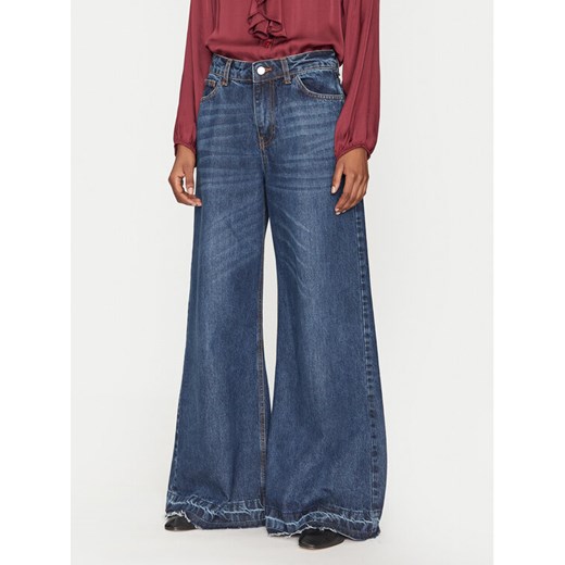 Haveone Jeansy Frankie PGZ-M087 Niebieski Wide Leg ze sklepu MODIVO w kategorii Jeansy damskie - zdjęcie 182673382