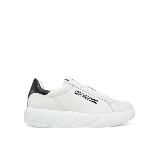 LOVE MOSCHINO Sneakersy JA15034G1MIA110A Biały ze sklepu MODIVO w kategorii Buty sportowe damskie - zdjęcie 182673390