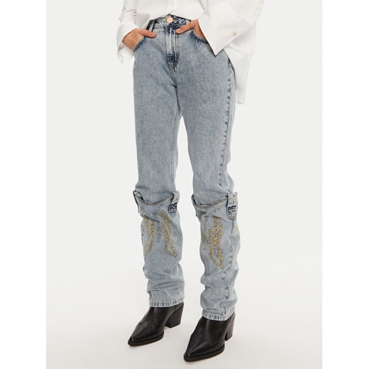 One Teaspoon Jeansy 26712 Niebieski Straight Fit ze sklepu MODIVO w kategorii Jeansy damskie - zdjęcie 182673424