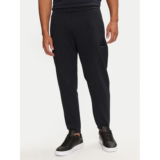 Armani Exchange Spodnie dresowe 6DZPJA ZJNKZ 1510 Granatowy Regular Fit ze sklepu MODIVO w kategorii Spodnie męskie - zdjęcie 182673440