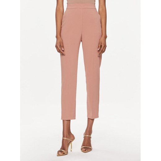 Pinko Spodnie materiałowe 102861 7624 Brązowy Regular Fit ze sklepu MODIVO w kategorii Spodnie damskie - zdjęcie 182673494