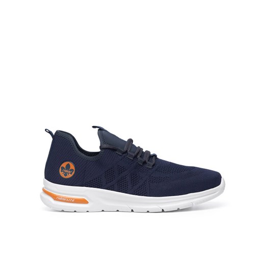 Rieker Sneakersy B7376-15 Niebieski ze sklepu MODIVO w kategorii Buty sportowe męskie - zdjęcie 182673702