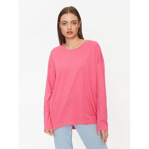 Noisy May Bluzka Mathilde 27026082 Różowy Loose Fit ze sklepu MODIVO w kategorii Bluzki damskie - zdjęcie 182673722
