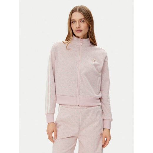 Guess Bluza V5RQ03 KCO90 Różowy Regular Fit ze sklepu MODIVO w kategorii Bluzy damskie - zdjęcie 182673762