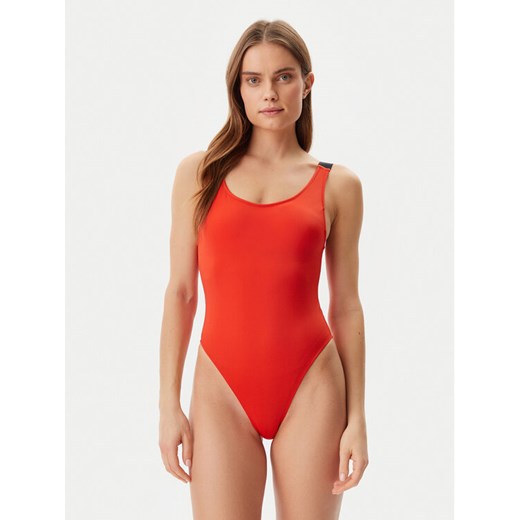 Calvin Klein Swimwear Strój kąpielowy KW0KW02859 Czerwony ze sklepu MODIVO w kategorii Stroje kąpielowe - zdjęcie 182673791