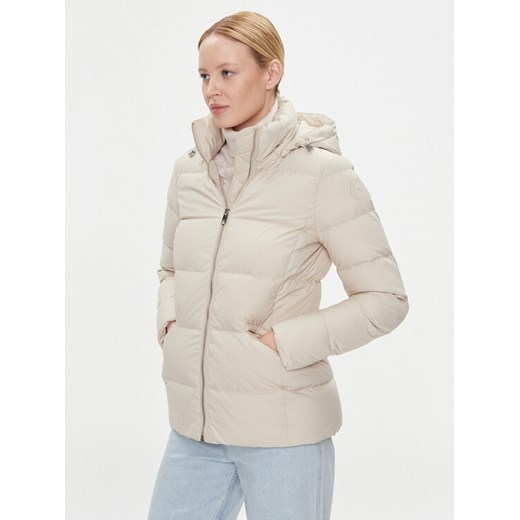 Tommy Hilfiger Kurtka puchowa WW0WW38934 Beżowy Regular Fit ze sklepu MODIVO w kategorii Kurtki damskie - zdjęcie 182673830