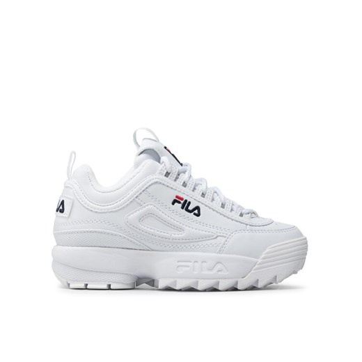 Fila Sneakersy Disruptor Kids 1010567.1FG Biały ze sklepu MODIVO w kategorii Buty sportowe dziecięce - zdjęcie 182673832