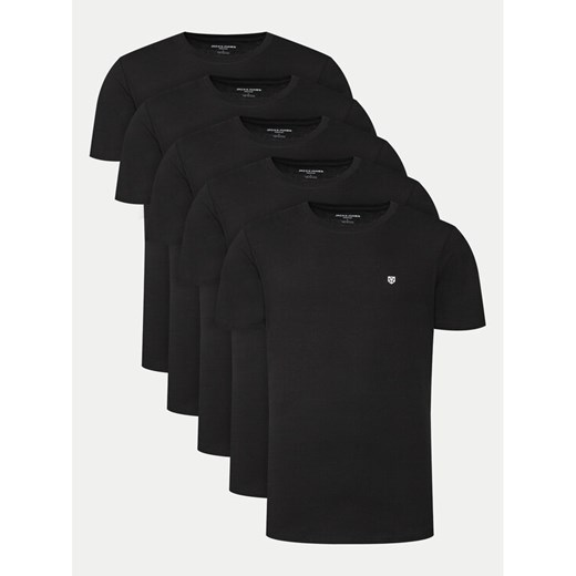 Jack&Jones T-Shirt Brody 12190468 Czarny Regular Fit ze sklepu MODIVO w kategorii T-shirty męskie - zdjęcie 182673854