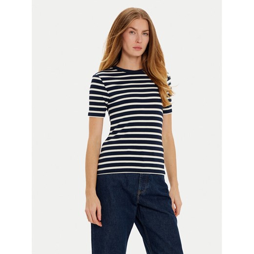Tommy Hilfiger Bluzka WW0WW43918 Granatowy Slim Fit ze sklepu MODIVO w kategorii Bluzki damskie - zdjęcie 182673863