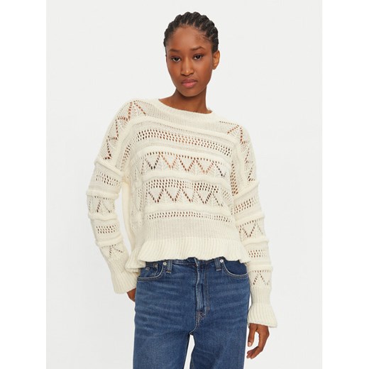 Haveone Sweter MEV-M119 Écru Regular Fit ze sklepu MODIVO w kategorii Swetry damskie - zdjęcie 182673950