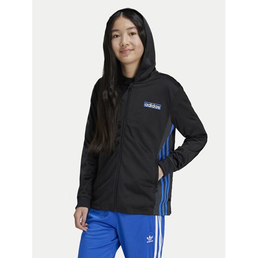 adidas Bluza Adibreak IX5186 Czarny Regular Fit ze sklepu MODIVO w kategorii Bluzy dziewczęce - zdjęcie 182673951