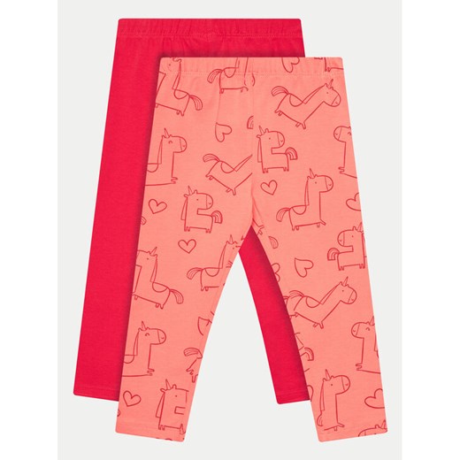 OVS Komplet 2 par legginsów 1975848 Pomarańczowy Slim Fit ze sklepu MODIVO w kategorii Spodnie i półśpiochy - zdjęcie 182674040