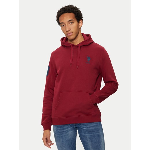 U.S. Polo Assn. Bluza MUP0683 Czerwony Regular Fit ze sklepu MODIVO w kategorii Bluzy męskie - zdjęcie 182674060