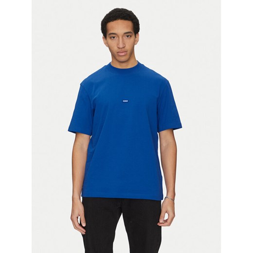 HUGO T-Shirt Nieros 50509991 Niebieski Regular Fit ze sklepu MODIVO w kategorii T-shirty męskie - zdjęcie 182674071