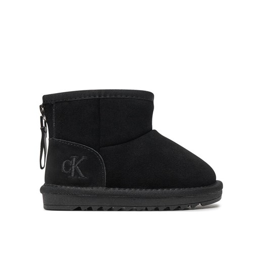 Calvin Klein Jeans Śniegowce Fur Boot V3A5-81036-0187 M Czarny ze sklepu MODIVO w kategorii Buty zimowe dziecięce - zdjęcie 182674130