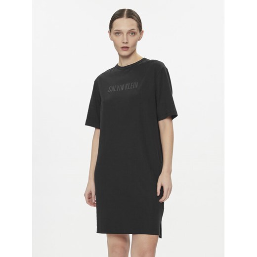 Calvin Klein Underwear Sukienka codzienna 000QS7126E Czarny Relaxed Fit ze sklepu MODIVO w kategorii Koszule nocne - zdjęcie 182674140