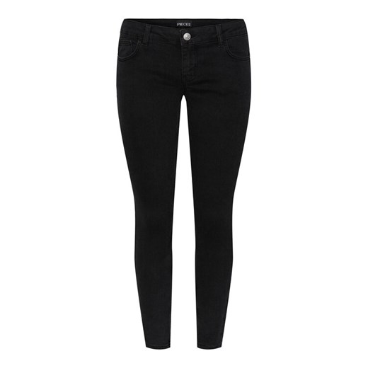 Pieces Jeansy 17144586 Czarny Skinny Fit ze sklepu MODIVO w kategorii Jeansy damskie - zdjęcie 182674174