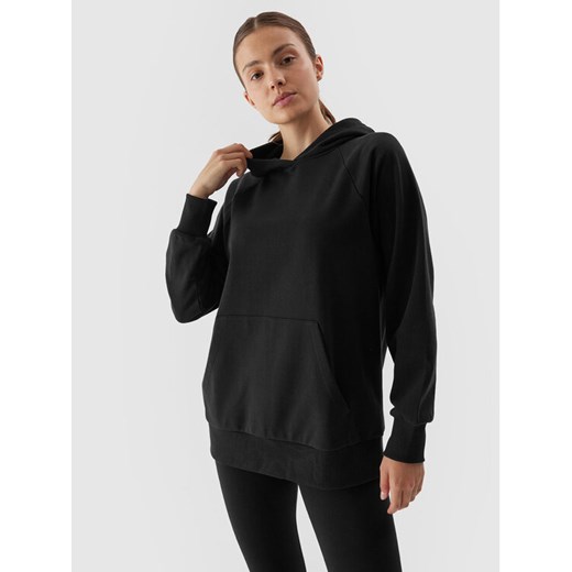 4F Bluza 4FAW23TSWSF0725 Czarny Regular Fit ze sklepu MODIVO w kategorii Bluzy damskie - zdjęcie 182674181