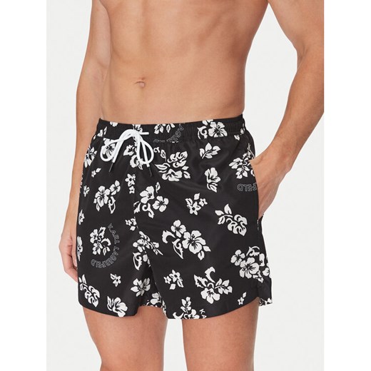 KARL LAGERFELD Szorty kąpielowe A2M46035 Czarny Regular Fit ze sklepu MODIVO w kategorii Kąpielówki - zdjęcie 182674211